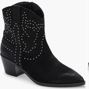 Dolce Vita Solow Studded Western Boot in‎ Black